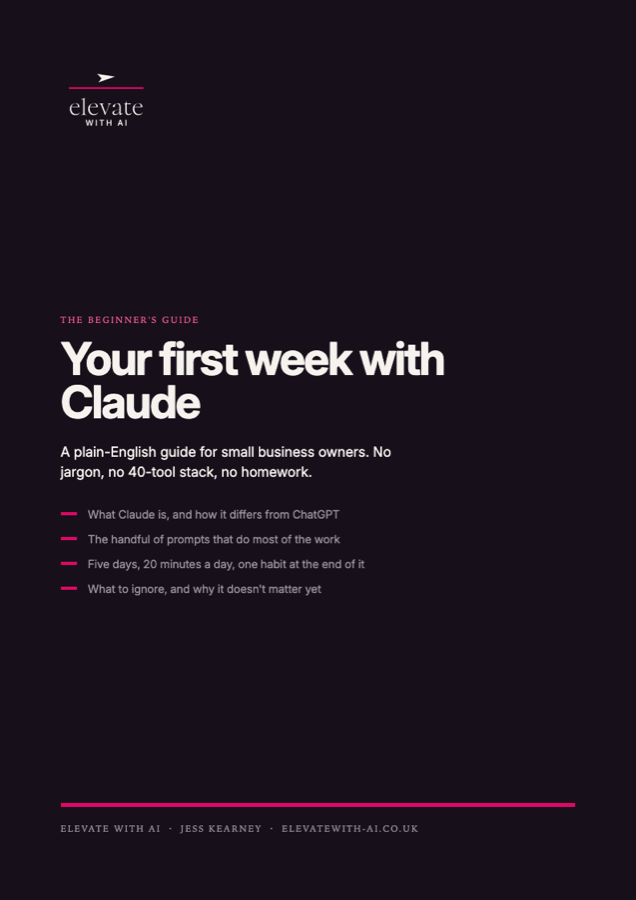 The cover of Your First Week With Claude